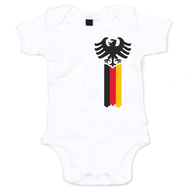 Baby Body - Deutschland Adler grau-schwarz 62-68