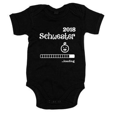 Baby Body - Schwester 2018 ...loading weiss-fuchsia 68-80