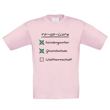 Kinder T-Shirt - To do Liste fr Schulkinder