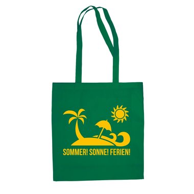 Jutebeutel Baumwolltasche - Sommer Sonne Ferien