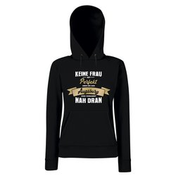 Damen Hoodie - Keine Frau ist perfekt aber die aus...