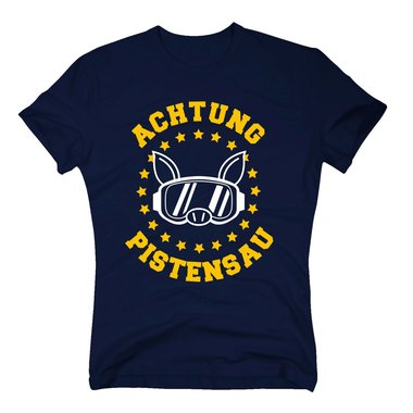 Herren T-Shirt - Achtung Pistensau