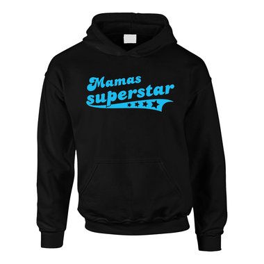 Kinder Hoodie - Mamas Superstar fuchsia-weiss 110-116