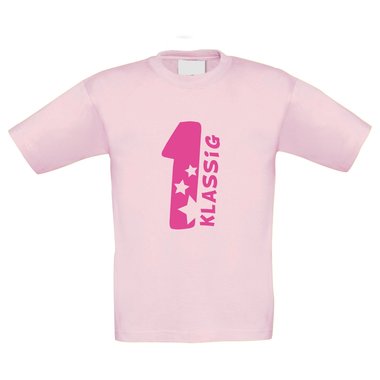 Erstklassig T-Shirt Kinder weiss-gold 152-164