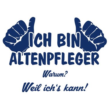 Geschenk fr Altenpfleger - Kaffeebecher - Ich bin Altenpfleger weiss-apfelgruen