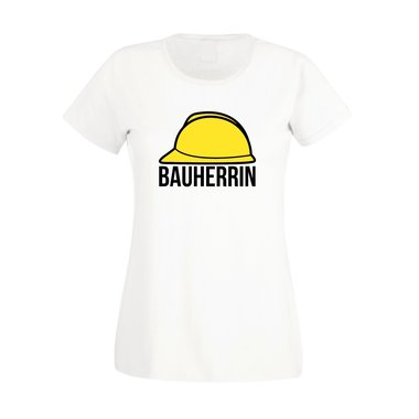 Bauherrin Damen T-Shirt - Helm pink XL