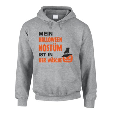 Herren Hoodie - Mein Halloween Kostm ist in der Wsche schwarz-weiss 5XL