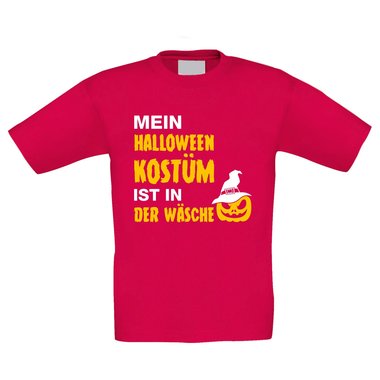 Kinder T-Shirt - Mein Halloween Kostm ist in der Wsche royalblau-schwarz 134-146