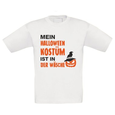 Kinder T-Shirt - Mein Halloween Kostm ist in der Wsche royalblau-schwarz 134-146