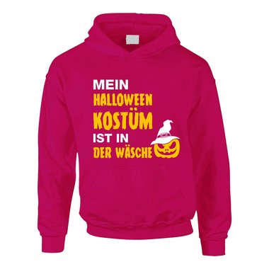 Kinder Hoodie - Mein Halloween Kostm ist in der Wsche schwarz-weiss 152-158