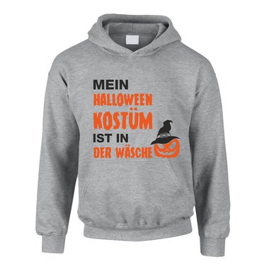 Kinder Hoodie - Mein Halloween Kostm ist in der Wsche schwarz-weiss 152-158