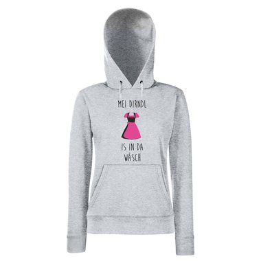 Damen Hoodie Mei DIRNDL is in da Wsch fuchsia L