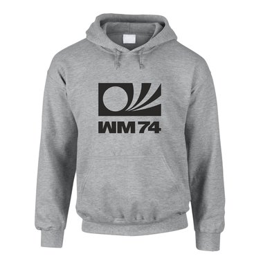 Hoodie Fuball WM74 schwarz-weiss M