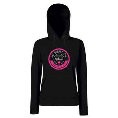 Damen Hoodie - So sieht die beste Mama der Welt aus - Stempel