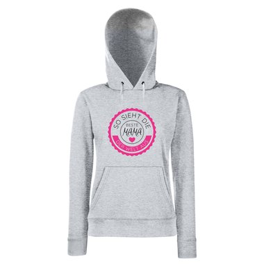 Damen Hoodie - So sieht die beste Mama der Welt aus - Stempel