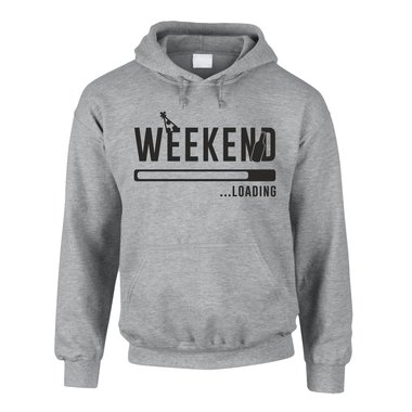 Herren Hoodie - Weekend loading grau-schwarz XXL