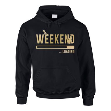 Herren Hoodie - Weekend loading grau-schwarz XXL