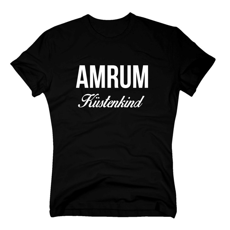 Herren T-Shirt - Amrum Küstenkind rot-weiss 4XL