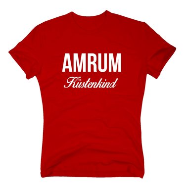 Herren T-Shirt - Amrum Kstenkind rot-weiss 4XL