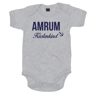 Baby Body - Amrum Kstenkind weiss-rot 68-80