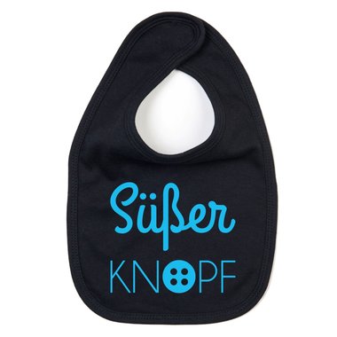 Baby Ltzchen - Ser Knopf dunkelblau-cyan